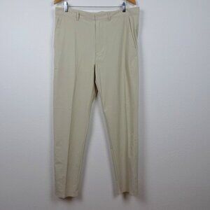 RLX Ralph Lauren Golf Pants Men's Size 34x34 Beige Wicking Elastic Waist